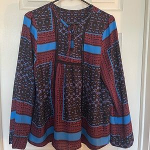 Red/Blue Blouse